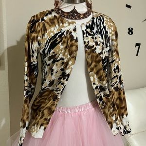 Animal Print Cardigan